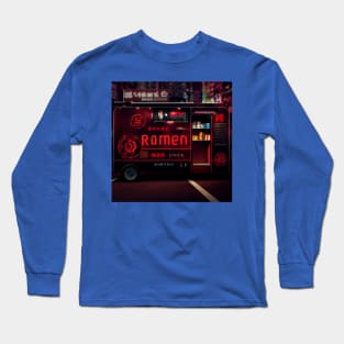 Cyberpunk Tokyo Ramen Food Truck Long Sleeve T-Shirt